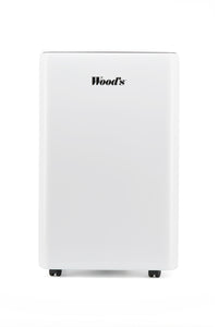 White amplifier with 'Wood's' branding on a white background