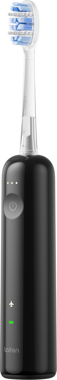 Laifen Wave Pro electric toothbrush in black – angled view