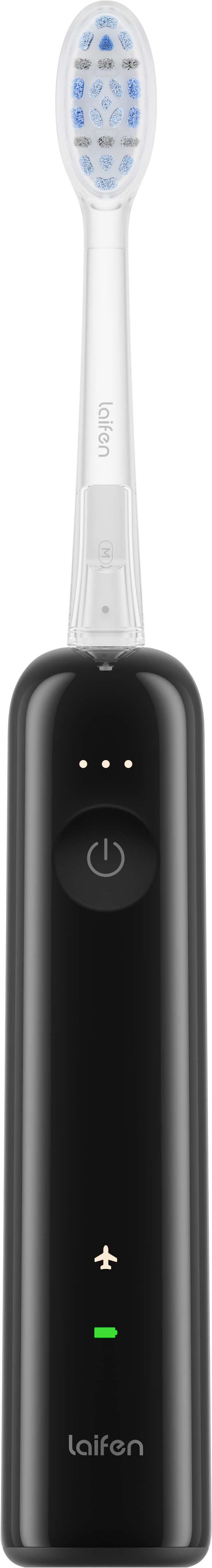 Laifen Wave Pro electric toothbrush in black – front view