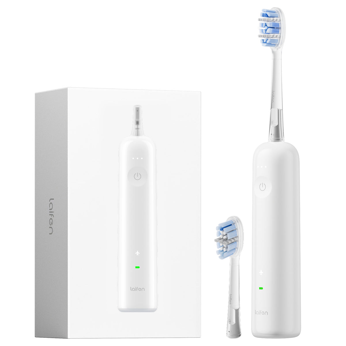 Laifen Wave Pro electric toothbrush in white – with retail box and additional brush head