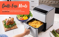 Cosori 6.4Ltr Dual Blaze Smart Air Fryer Light Grey CAF-P583S - Air Fryers- RIBI Malta 