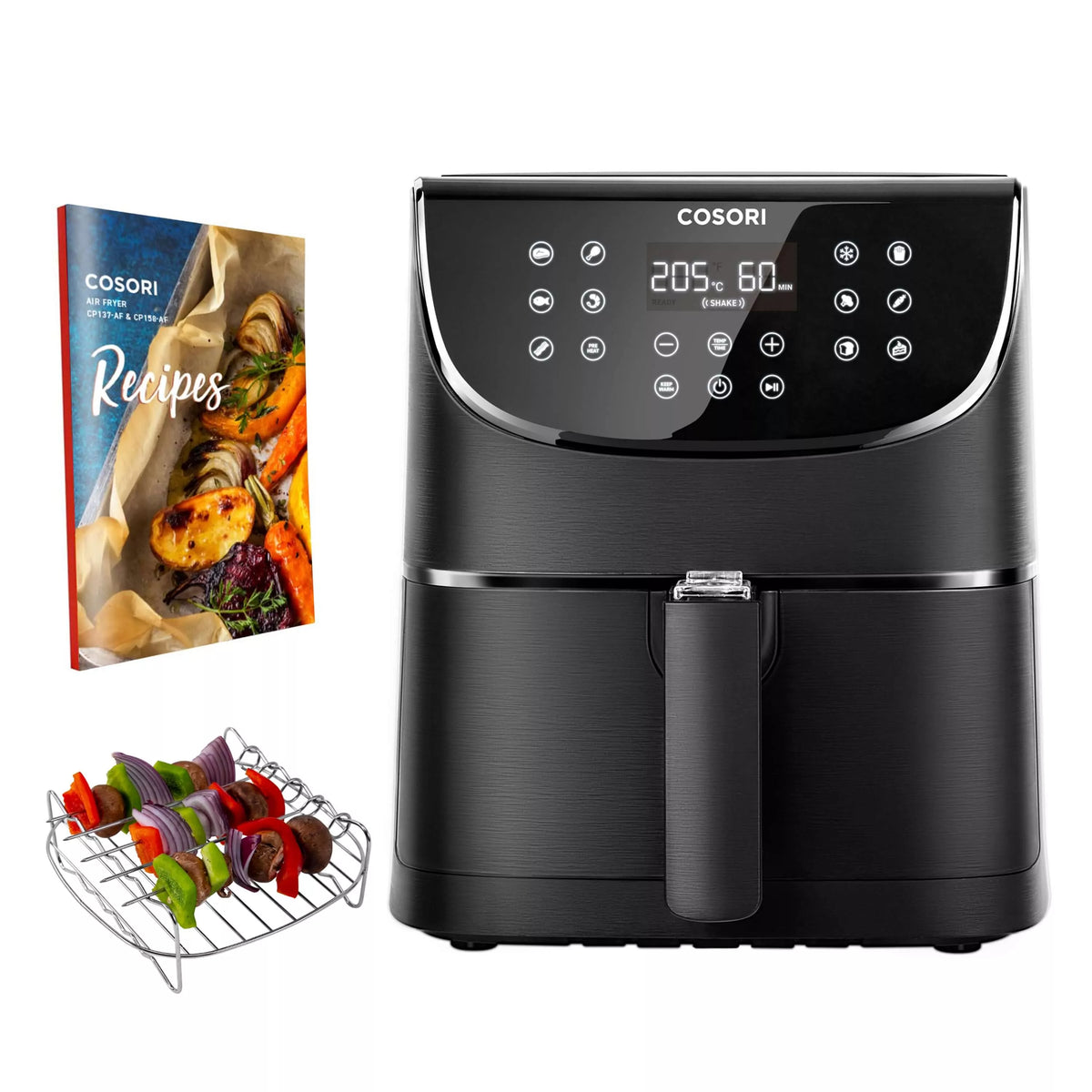 Cosori 5.5Ltr Premium Air Fryer CP158 Black - Air Fryers- RIBI Malta 