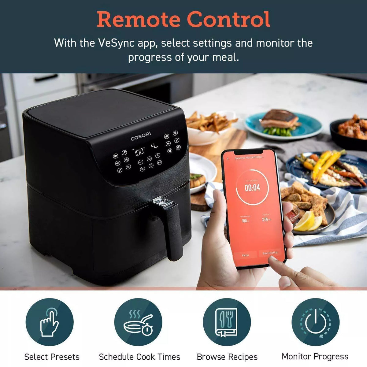 Cosori 5.5Ltr Smart Air Fryer CS158 - RIBI Malta