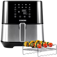 COLL 5.5Ltr Premium Air Fryer CP258 Stainless Steel with Dehydrate - - RIBI Malta 