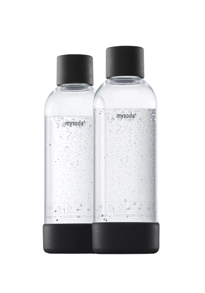 MySoda Water Bottle 1LTR (2 pack) - Multiple Colours - Soda Maker- RIBI Malta 