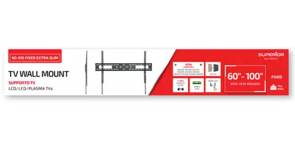 Superior TV Wall Mount 60-100 Extra Slim - RIBI Malta