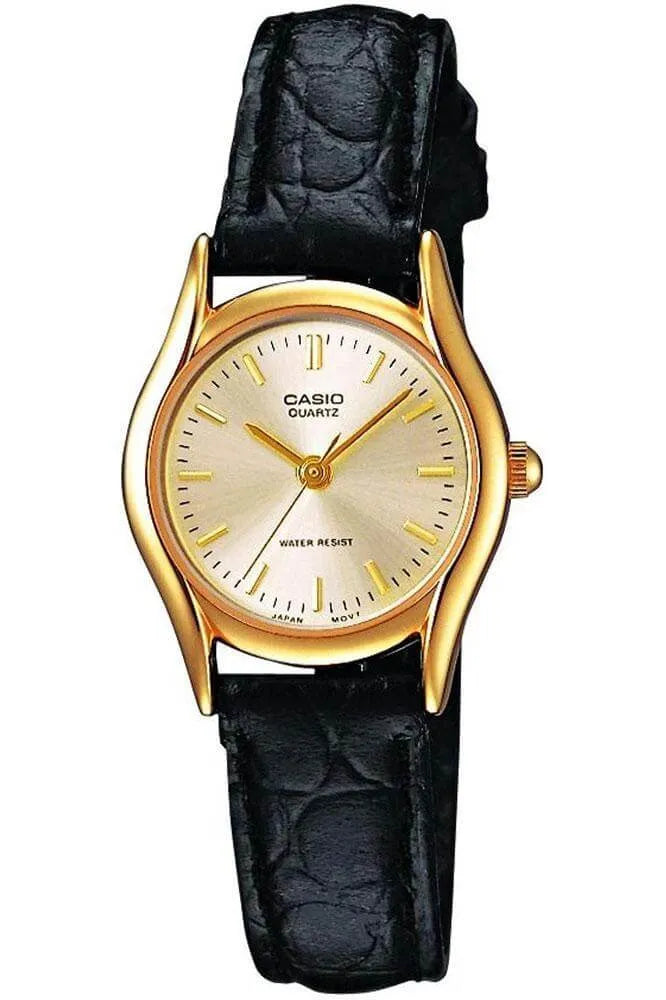 Casio Ladies's Analogue Quartz Watch with Leather Strap  LTP-1154PQ-7A - Watch- RIBI Malta 